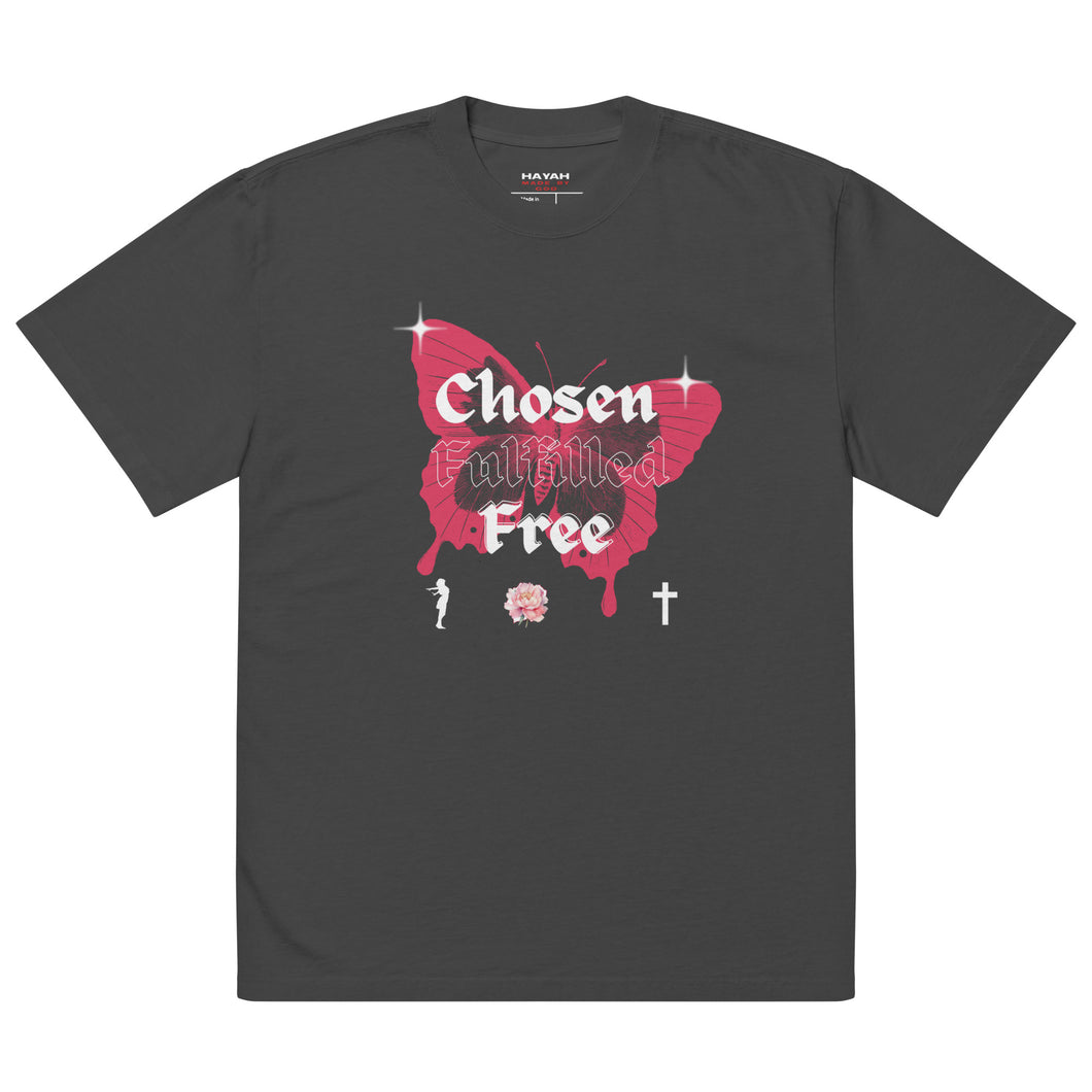 Chosen-Fullfiled-Free Oversized faded t-shirt