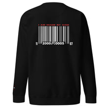 Load image into Gallery viewer, OUR SIGNATURE SWEATSHIRT UNISEX EMBRODERY WHITE &amp; RED
