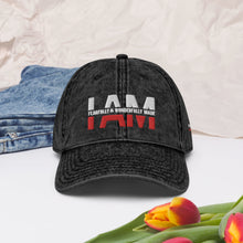 Load image into Gallery viewer, I Am Wonderfully Made Vintage Cotton Twill Cap
