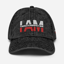 Load image into Gallery viewer, I Am Wonderfully Made Vintage Cotton Twill Cap
