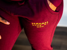 Load image into Gallery viewer, Our Signature Unisex fleece Embodery sweatpants White &amp; Yellow
