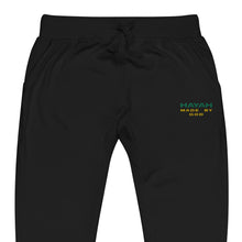 Load image into Gallery viewer, Our Signature Unisex fleece Embrodery sweatpants Green &amp; Yellow
